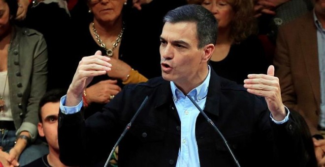 El presidente del Gobierno y secretario general del PSOE, Pedro Sánchez, este sábado en Madrid. EFE/Fernando Alvarado