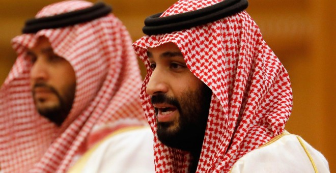 El príncipe heredero Mohammed bin Salman en una reunión el 22 de febrero de 2019 | AFP