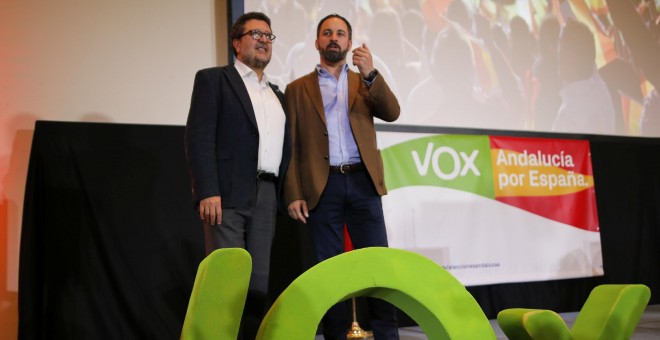 Francisco Serrano y Santiago Abascal en una imagen reciente. REUTERS