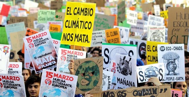 El movimiento Fridays for future vuelve a protestar este viernes en las principales ciudades de España. Nico Rodríguez / EFE