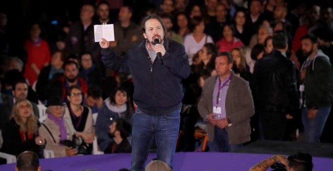 El secretario general de Podemos, Pablo Iglesias. - EFE