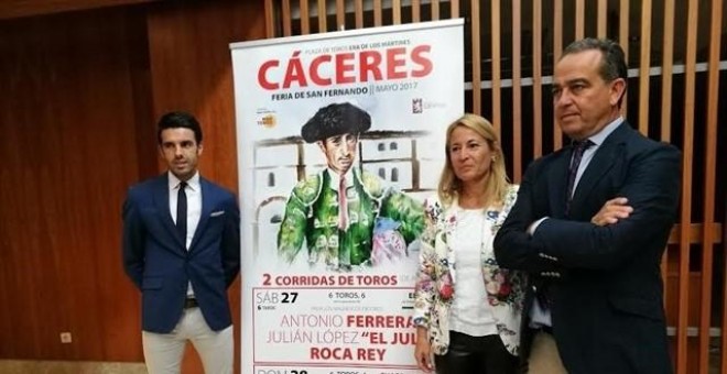 Imagen de cuando el Ayuntamiento de Cáceres recuperó los toros en 2017./Europa Press