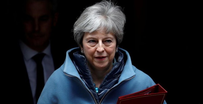 May, en Downing Street, este lunes. REUTERS/Peter Nicholls
