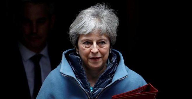 May, en Downing Street, este lunes. REUTERS/Peter Nicholls