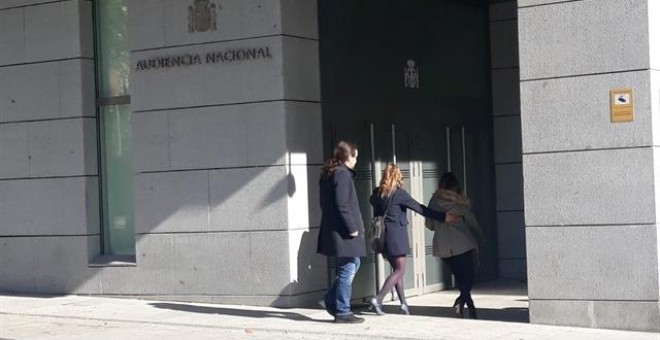 Pablo Iglesias entrando en la Audiencia Nacional. /EUROPA PRESS