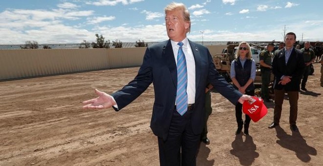 08/04/2019 - El presidente estadounidense Donald Trump en una visita a la frontera con México. / REUTERS - KEVIN LAMARQUE