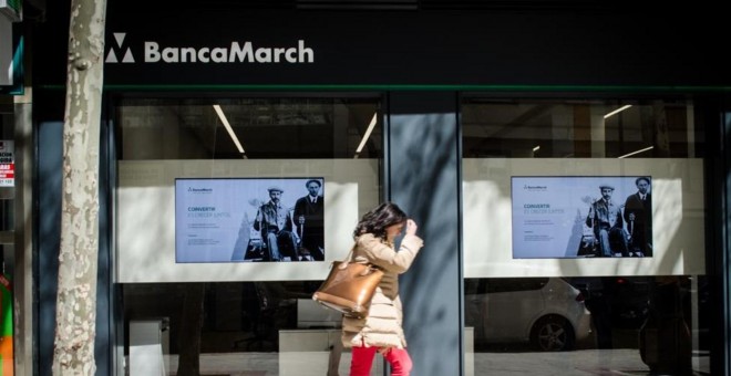 Sucursal de Banca March en Madrid. E.P.