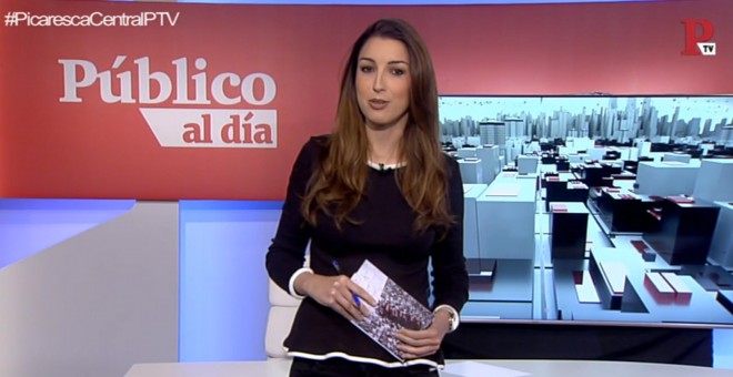 Natalia Moro en el informativo 'Público al Día'  del 12 de abril de 2019.