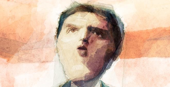 Retrato del líder de Ciudadanos, Albert Rivera, realizado por el ilustrador Thorsten Rienth. – PÚBLICO