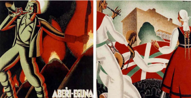 Carteles de los Aberri Eguna de 1932 y 1933