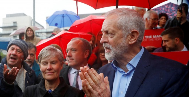 Jeremy Corbyn en Sale, Manchester. REUTERS/Phil Noble