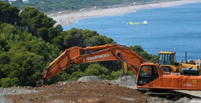 Construcción en S'Antiga, en la Costa Brava.