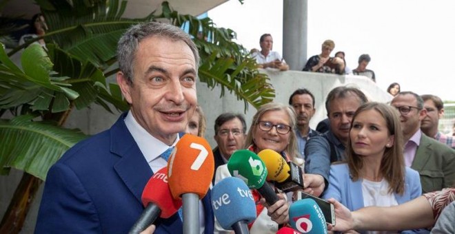 07/05/2019.- El expresidente del Gobierno José Luis Rodríguez Zapatero ha defendido este martes 'negociación, diálogo y acuerdo' para Venezuela 'porque cualquier otra alternativa no va a prosperar' y ha criticado al presidente de EEUU, Donald Trump, y a l