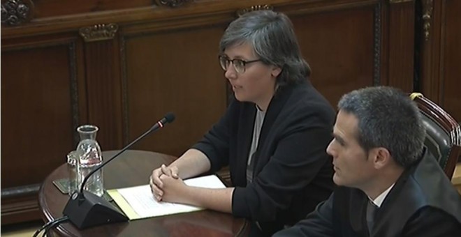 Mireia Boya (CUP) declara como testigo en el juicio por el procés en el Tribunal Supremo. / Europa Press