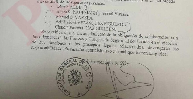 En mayo de 2016, el comisario José Villarejo llevó hasta la 'brigada política' que dirigía el número dos de la Policía, Eugenio Pino, a varios ex chavistas buscados por EEUU y contra los que ahora se querellan los diputados de la Asamblea Nacional,para qu