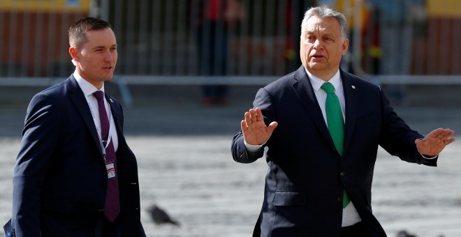 El primer ministro de Hungría, Viktor Orban, antes de la reunión informal de los líderes de la Unión Europea en Sibiu. | Reuters