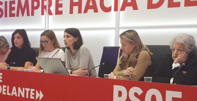 Momento del acto realizado en la sede del PSOE de Madrid / Público - Marisa Kohan