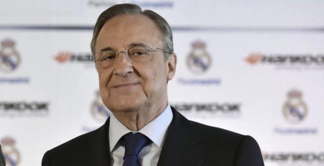 Imagen de archivo de Florentino Pérez, presidente del Real Madrid. - EFE