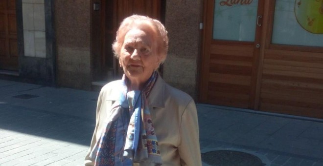 Carmen García, de 90 años, hija de un fusilado de la Guerra civil. Fotografía facilitada por la familia.