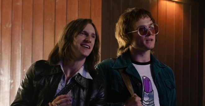 Jamie Bell y Taron Rgerton, en 'Rocketman'