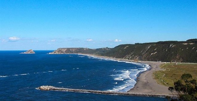 Playa de Los Quebrantos, en Asturias