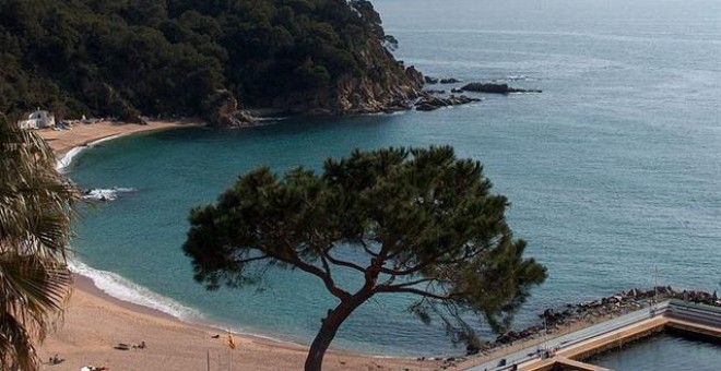 Playa Canyelles, en Girona