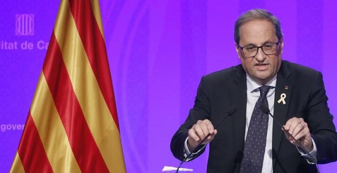 El presidente catalán, Quim Torra. - EFE