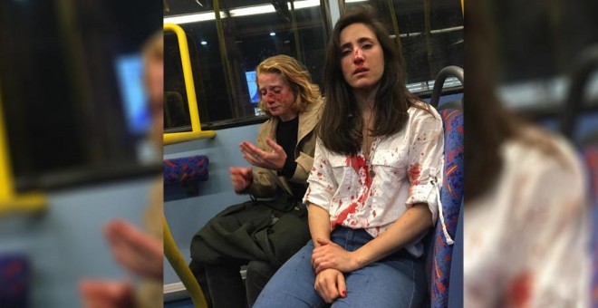 Una pareja de lesbianas fue agredida en un autobús en Londres por cuatro hombres. / FACEBOOK - MELANIA GEYMONAT