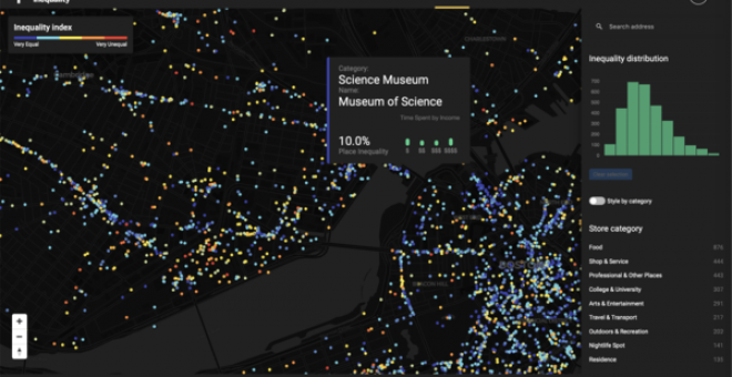 El Museo de Ciencia de Boston es uno de los lugares con menos segregación de la ciudad. / MIT Media Lab