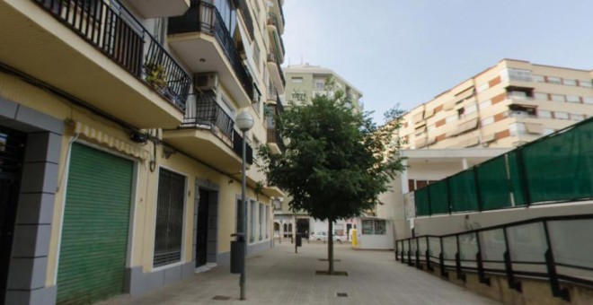 La calle de Xàtiva donde ha aparecido muerta la mujer. GOOGLE STREET VIEW