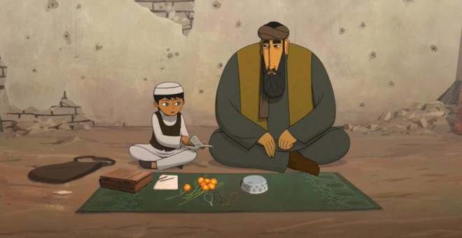 Escena de la película de animación 'The Breadwinner (El pan de la guerra)'.