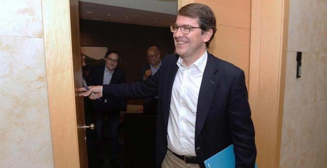 El presidente del PP en Castilla y León y candidato a presidir la Junta, Alfonso Fernández Mañueco. (NACHO GALLEGO | EFE)