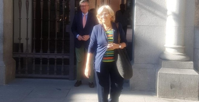 17.06.2019 / La exalcaldesa Manuela Carmena, en el Consistorio de Madrid para renunciar a su acta de diputada. / EUROPA PRESS