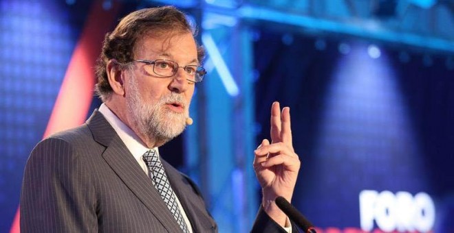 Mariano Rajoy durante un acto en Tenerife en el que ha abogado por un Gobierno estable. (CRISTÓBAL GARCÍA)