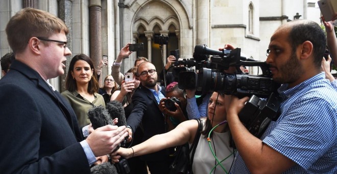 Andrew Smith, uno de los portavoces de la CAAT hoy, 20 de junio, en Londres. Kirsty O'connor/PA Wire/dpa