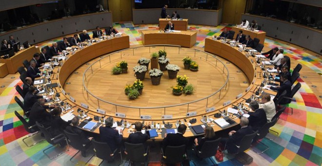 Vista de la reunión de los líderes de los 28 países de la UE, en Bruselas. REUTERS/Johanna Geron/Pool