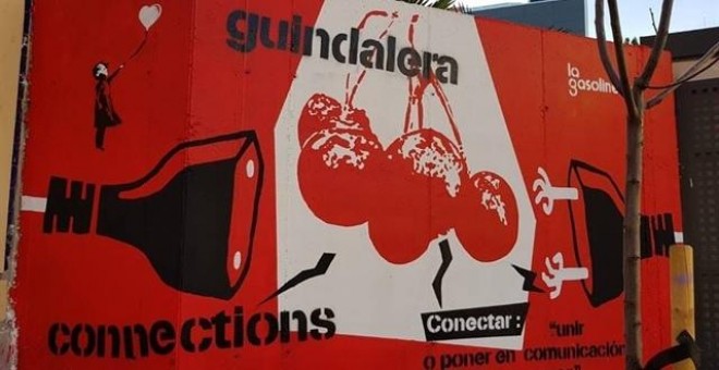 Grafiti del espacio cultural La Gasolinera en Madrid. / EUROPA PRESS - LA GASOLINERA