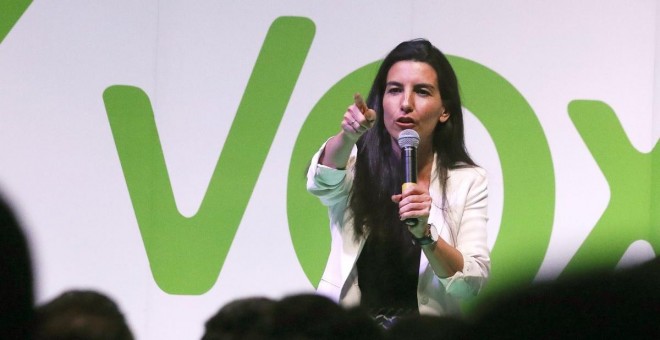 La candidata de Vox a la Comunidad de Madrid, Rocío Monasterio. / EFE