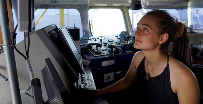 La capitana del barco de la ONG alemana Sea Watch, Carola Rackete. - EFE