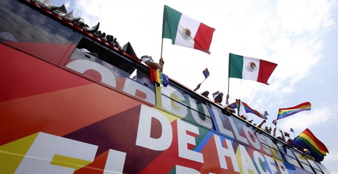 1/06/2019 - Manifestación del Orgullo en Guadalajara, México. / AFP - ULISES RUIZ
