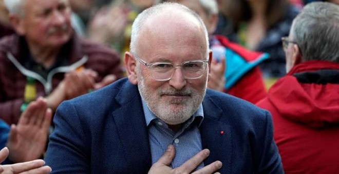 10/05/2019.- El vicepresidente de la Comsiión Europea, Frans Timmermans. EFE/EPA/Ronald Wittek