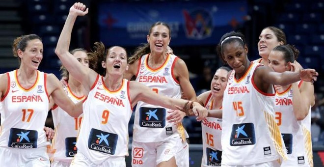 La selección española femenina de baloncesto. EFE