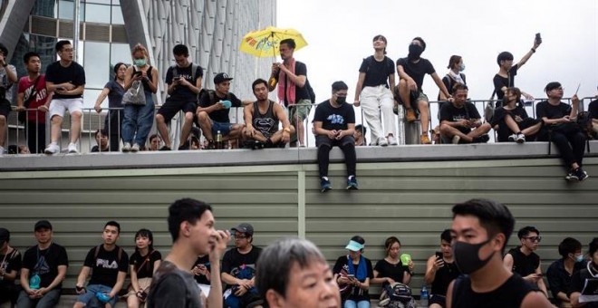 Protestas en Hong Kong contra la ley de extradición. EFE/EPA/CHAN LONG HEI