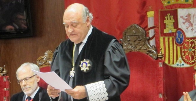 Joaquín Galve, presidente del Tribunal Superior de Justicia de Navarra, en una foto de archivo.