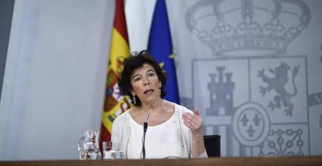 Isabel Celaá comparece ante los medios de comunicación tras la reunión del Consejo de Ministros en Moncloa | Europa Press