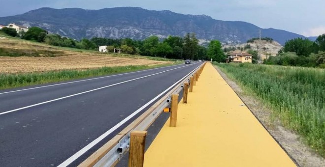 Un carril bici a Osona. OSONA AMB BICI