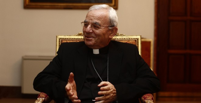 El nuncio del Papa en España, Renzo Fratini, en la Nunciatura Apostólica en España. / Europa Press