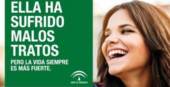 Una de las imágenes de la campaña contra la violencia de género de la Junta de Andalucía./ Junta de Andalucía