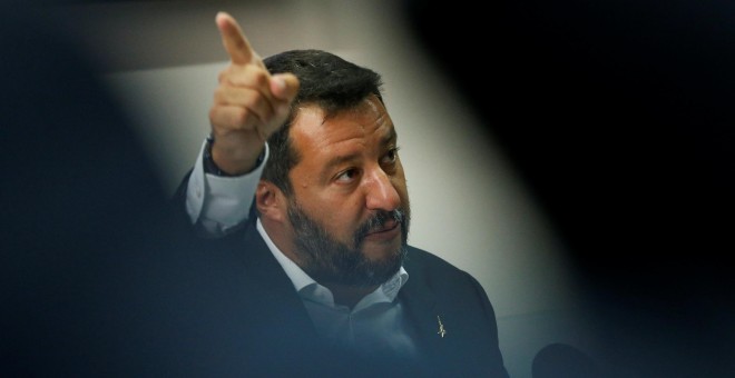 El ministro del Interior italiano y líder de la ultraderechista Liga, Matteo Salvini.- REUTERS