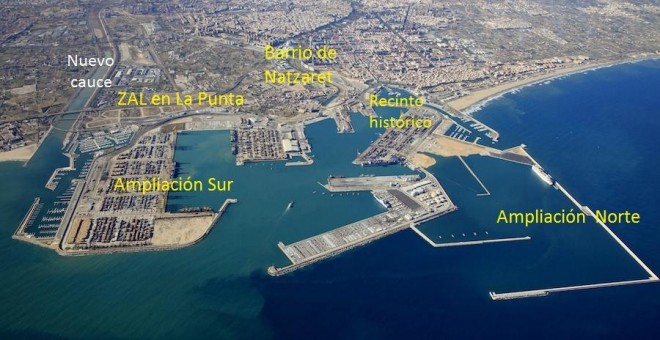 16/08/2019 - Foto aérea actual del puerto de Vàlencia
